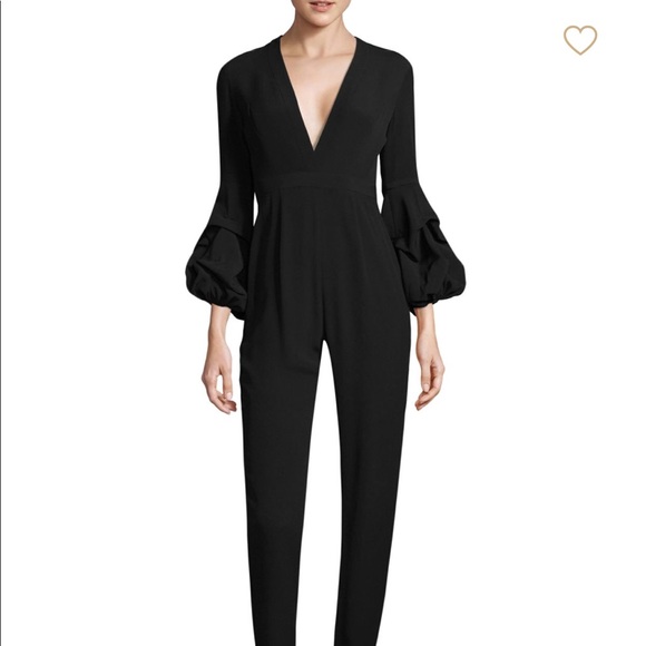 white bell sleeve jumpsuit